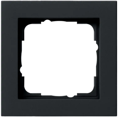 Gira E2 afdekraam 1v matzwart