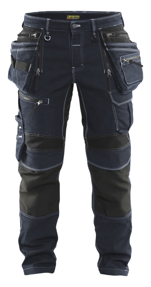 BL werkjeans stretch X1900 50 blauw/zw