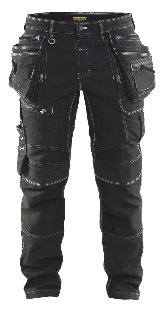 BL werkjeans stretch X1900 50 blauw/zw