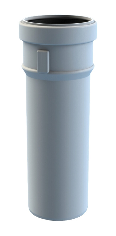 Burgerhout rookgas pijp 80x250 wit