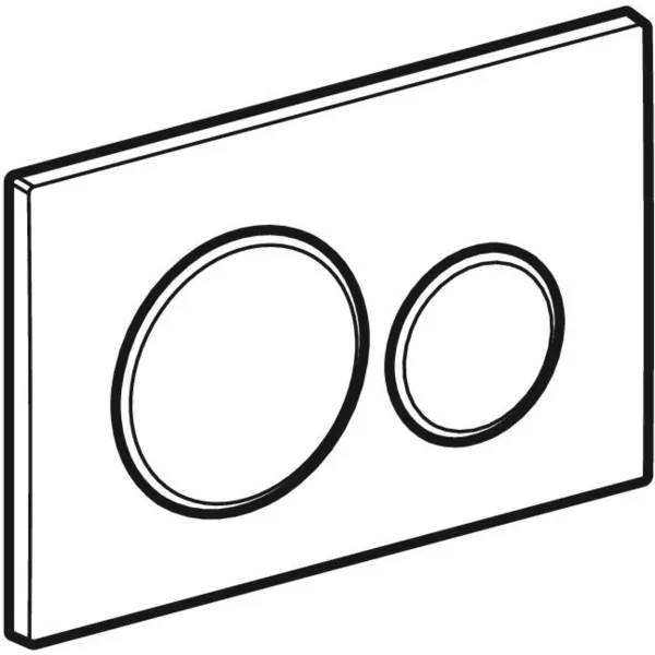 Geberit Sigma 20 wit/glans/wit bediening