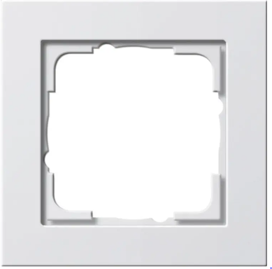 Gira E2 afdekraam 1v gl wit