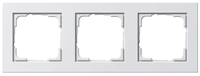 Gira E2 afdekraam 3v gl wit