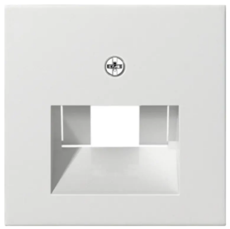 Gira S55 centraalplaat RJ45 gl wit