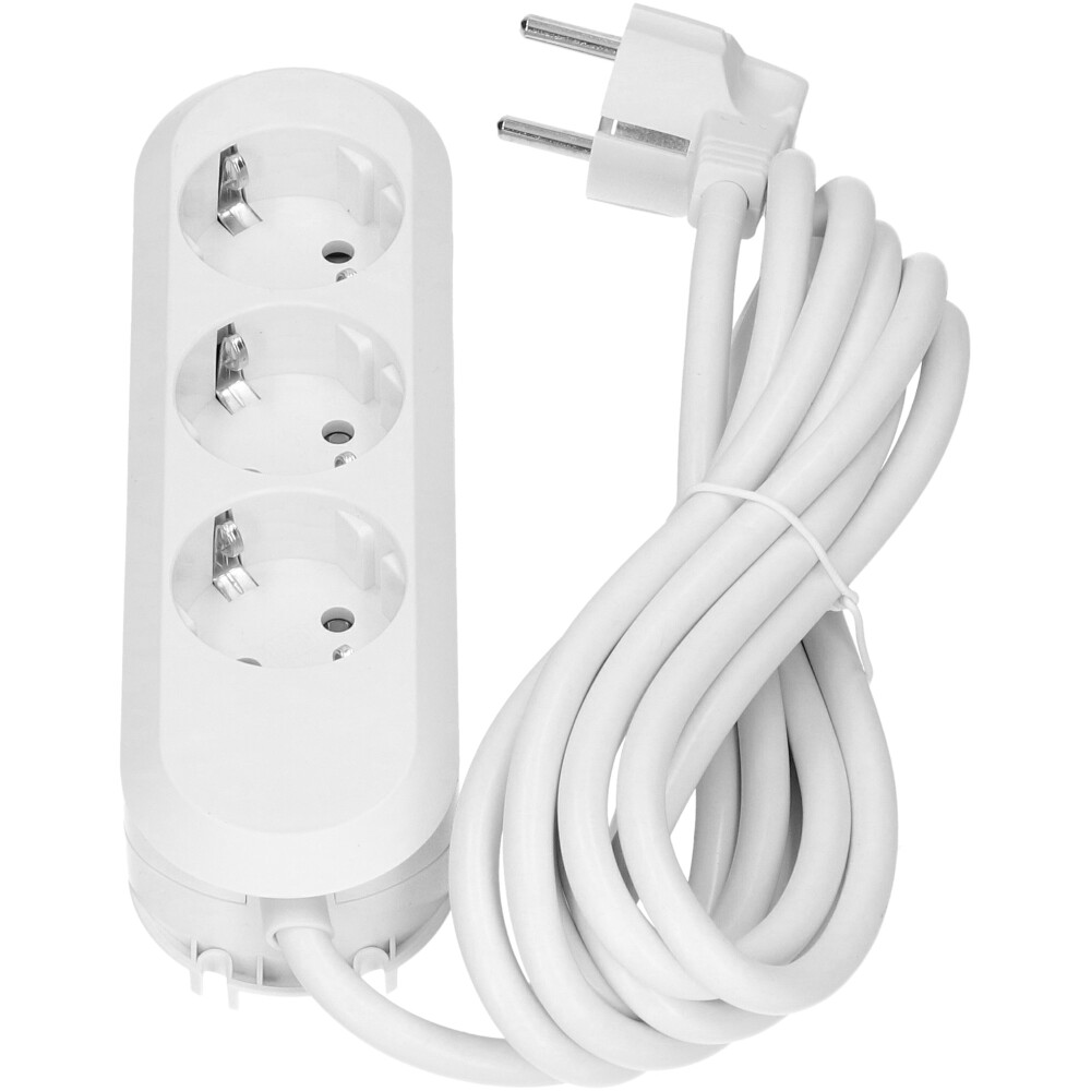 Tafelcontactdoos 3v ra 3m wit