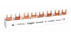 Hager kamrail 4p 8m 63A