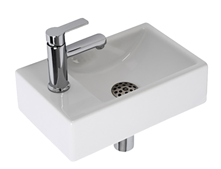 Fonteinset 37x23cm wit kgt links