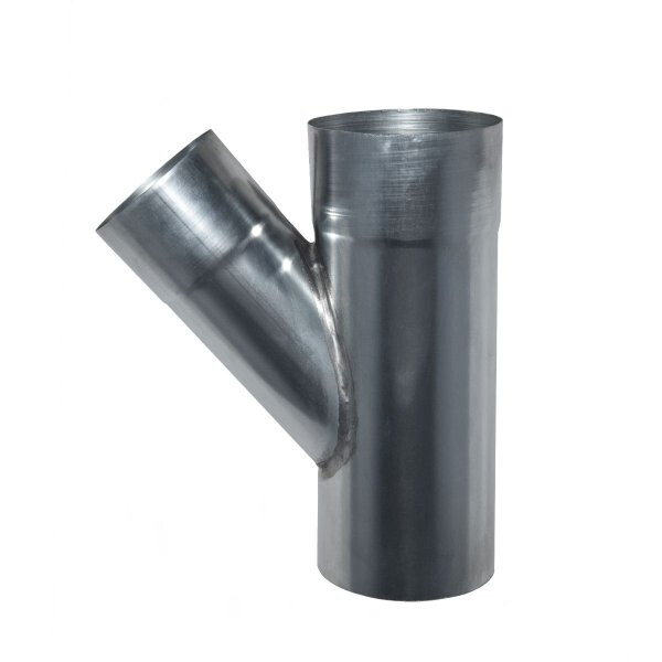Zink T-stuk 45° 100mm