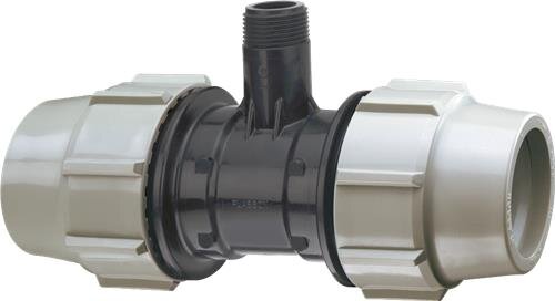 Plasson klem T-stuk 40x3/4