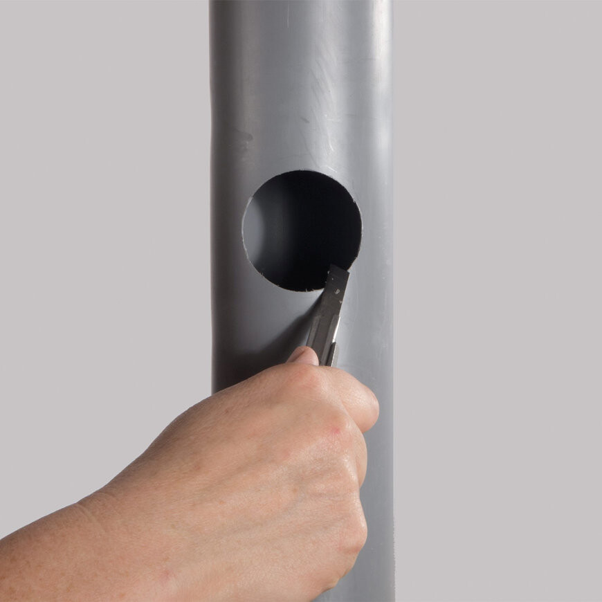 Airfit zadelkoppelstuk 160x90mm grijs