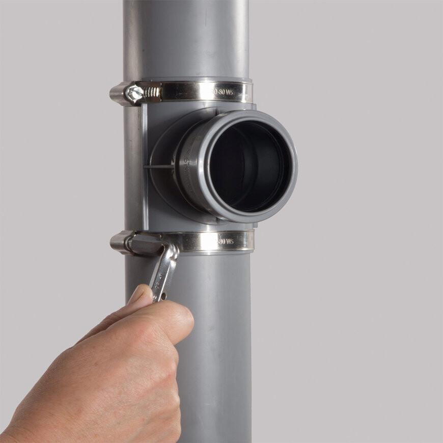 Airfit zadelkoppelstuk 160x90mm grijs