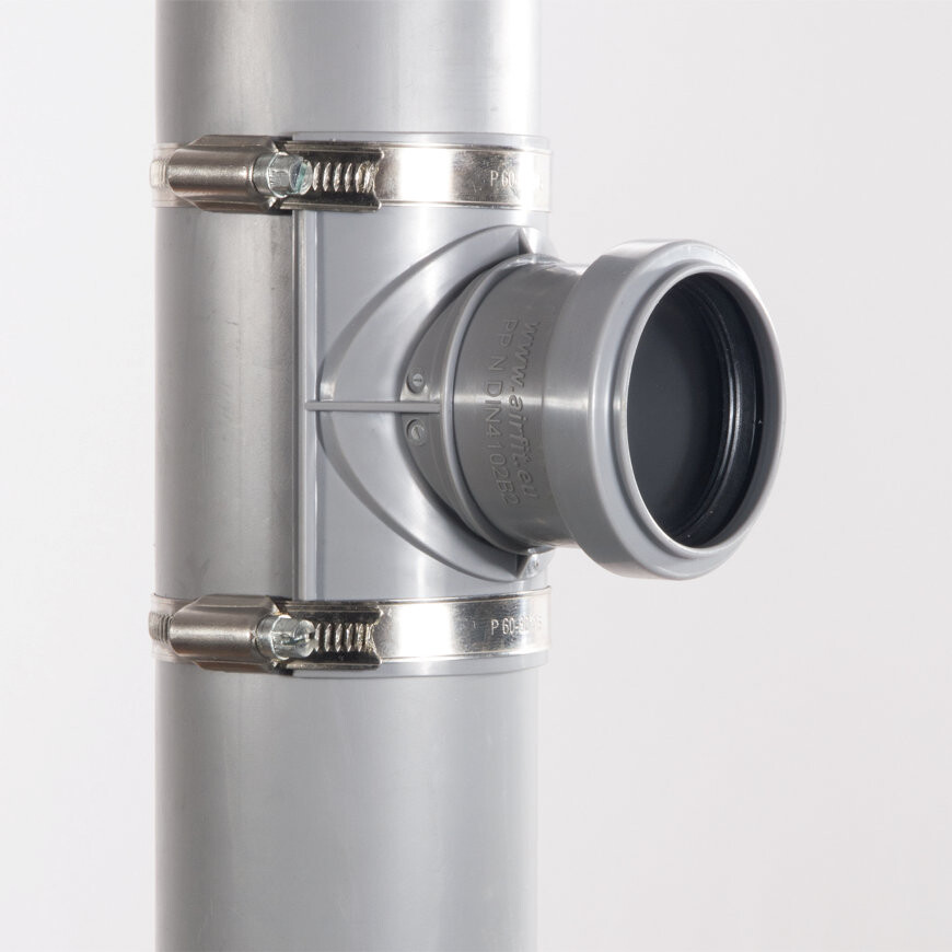 Airfit zadelkoppelstuk 160x90mm grijs