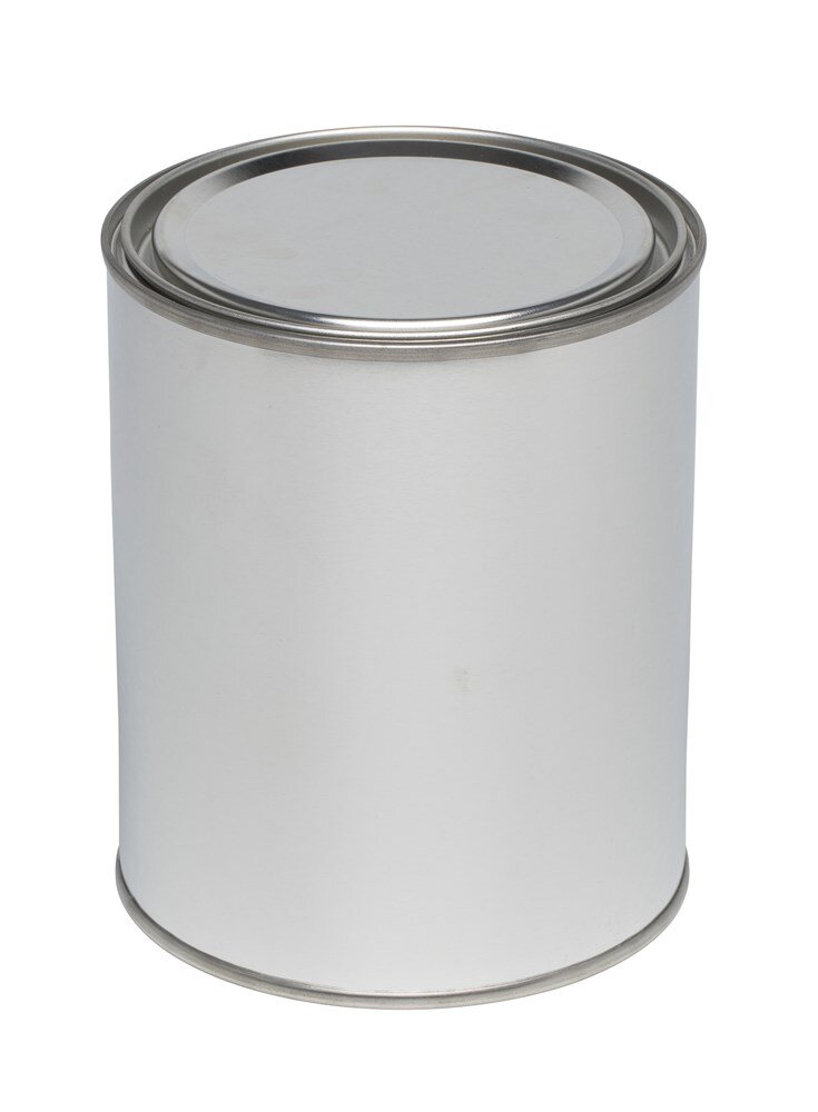 Blik leeg 1l m/deksel