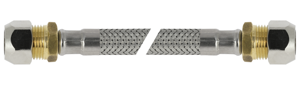 Flex slang 35cm 12mmx3/8" knel/bi