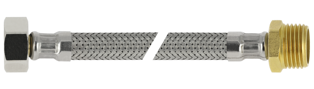 Flex slang 35cm 12mmx3/8" knel/bi