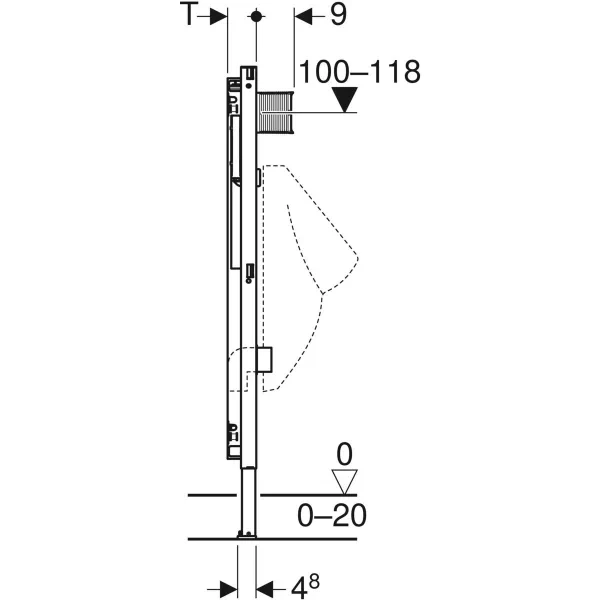 Geberit urinoir element standaard 112