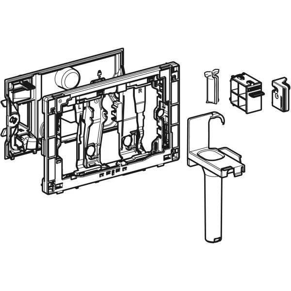 Geberit Duofresh tbv 12cm frame grijs