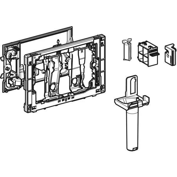 Geberit Duofresh tbv 8cm frame grijs