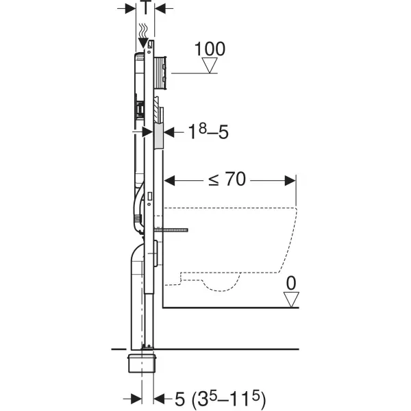 Geberit Duofix reservoir UP720