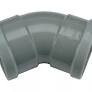 Wafix bocht 45° grijs 200 SN4/8 m/m