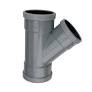 Wafix T-stuk 45° grijs 160x110 SN4