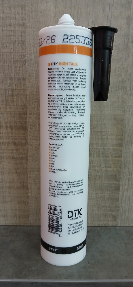 DTK High Tack 290ml zwart