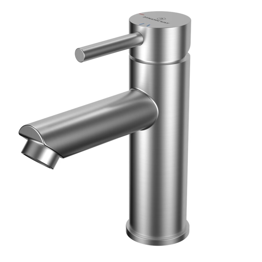 DW wastafelkraan rvs geb