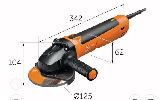 Fein CG15-125BL haakse slijper 125mm