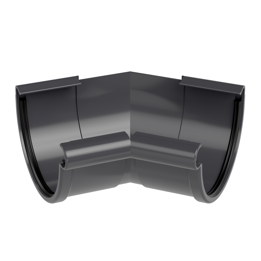 Gelaco hoekgoot 90-135° ext M130 zw