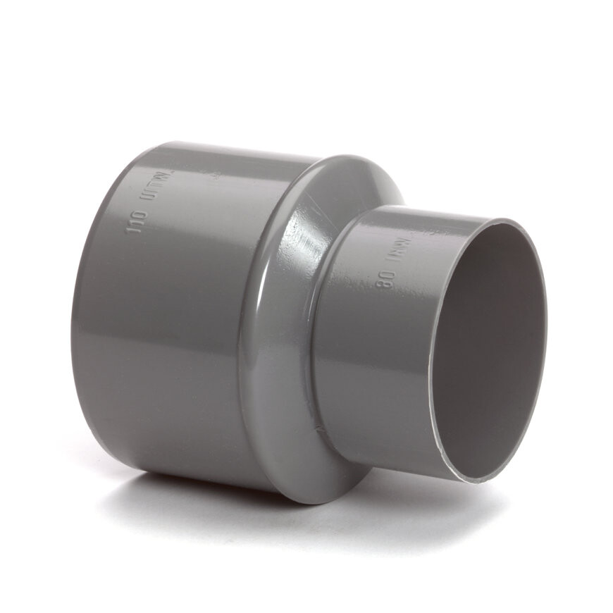 HWA pvc verloop lang 125x80