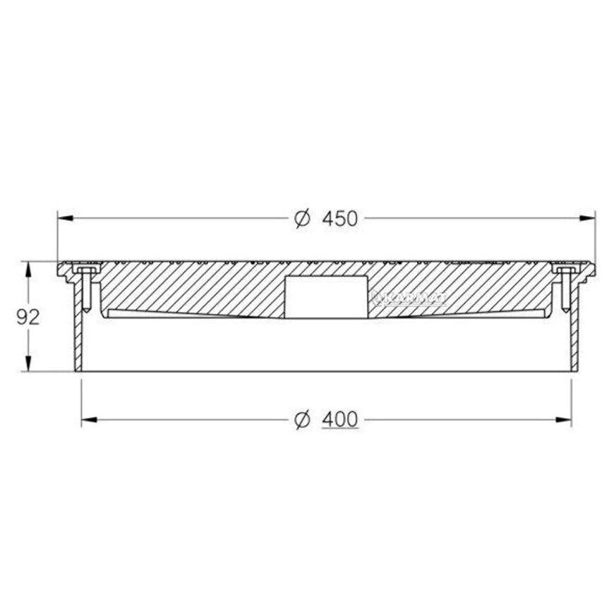 Karmat pp putdeksel 400mm