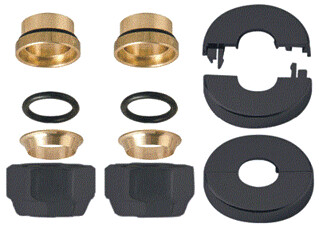 Ovus aansluitset 15mm koper/cv buis
