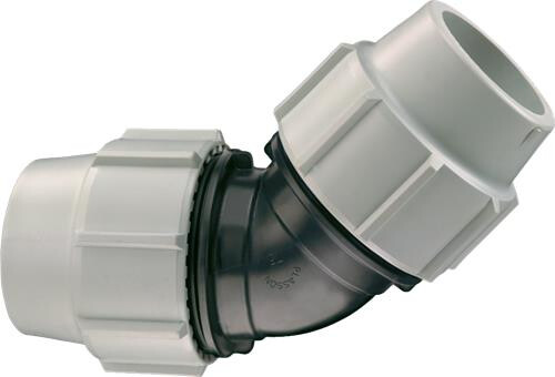 Plasson klem knie 45° 40mm