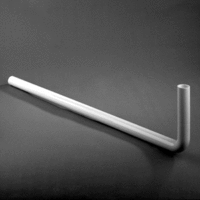 Vloerbuis pvc 32x75cm wit