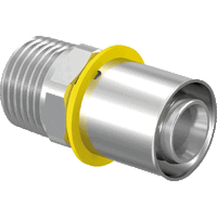 Uponor gas puntstuk 32mmx1" bu pers