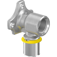 Uponor gas muurplaat 20mmx1/2" bi pers