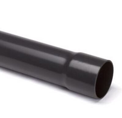 Drukbuis pvc 90x3,5 10b grijs mof l=5m