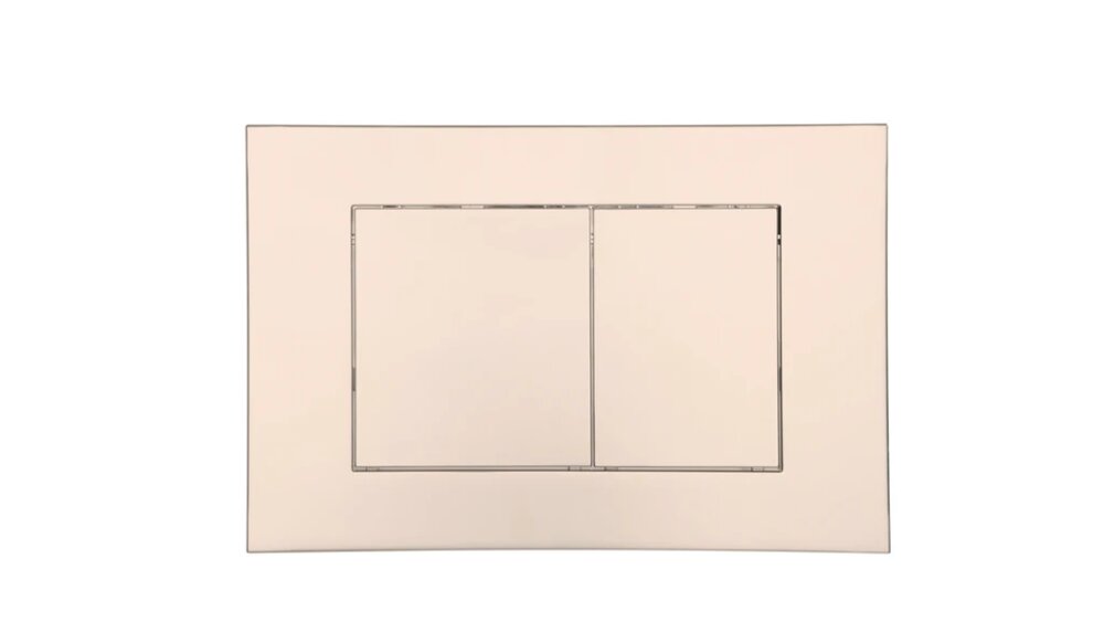 Square bedieningsplaat champagne goud