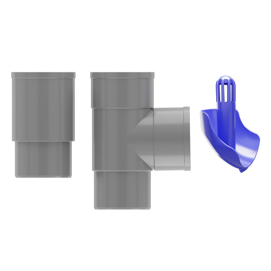 Rawinso hwa afkoppelset 80mm grijs