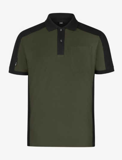 FHB Konrad polo M olijf/zwart