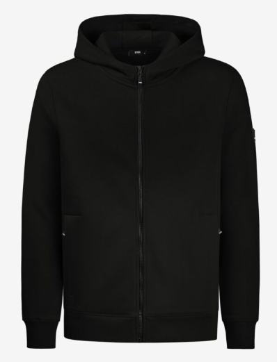 FHB Quentin hoodievest L zwart