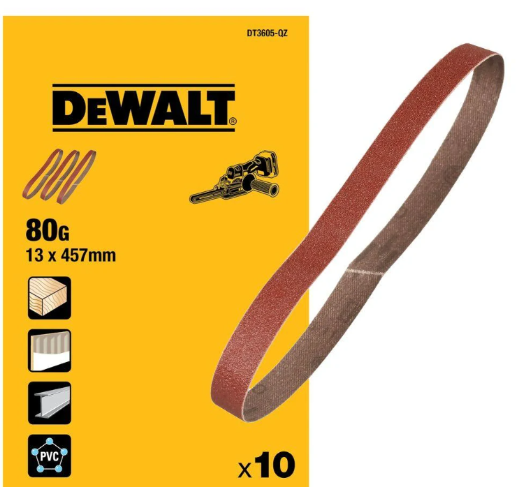 DT3606-QZ schuurband bandvijl 13mm