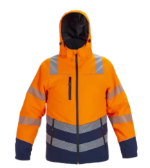 Winterparka Brussel orange/navy XL Fluor
