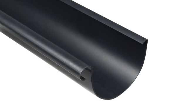 Gelaco pvc goot B135 zw l=3m