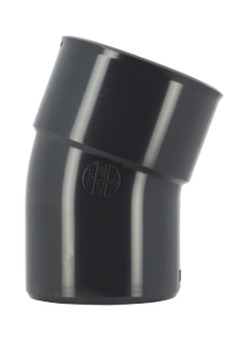 Nicoll hwa bocht 20° pvc bi RAL7016