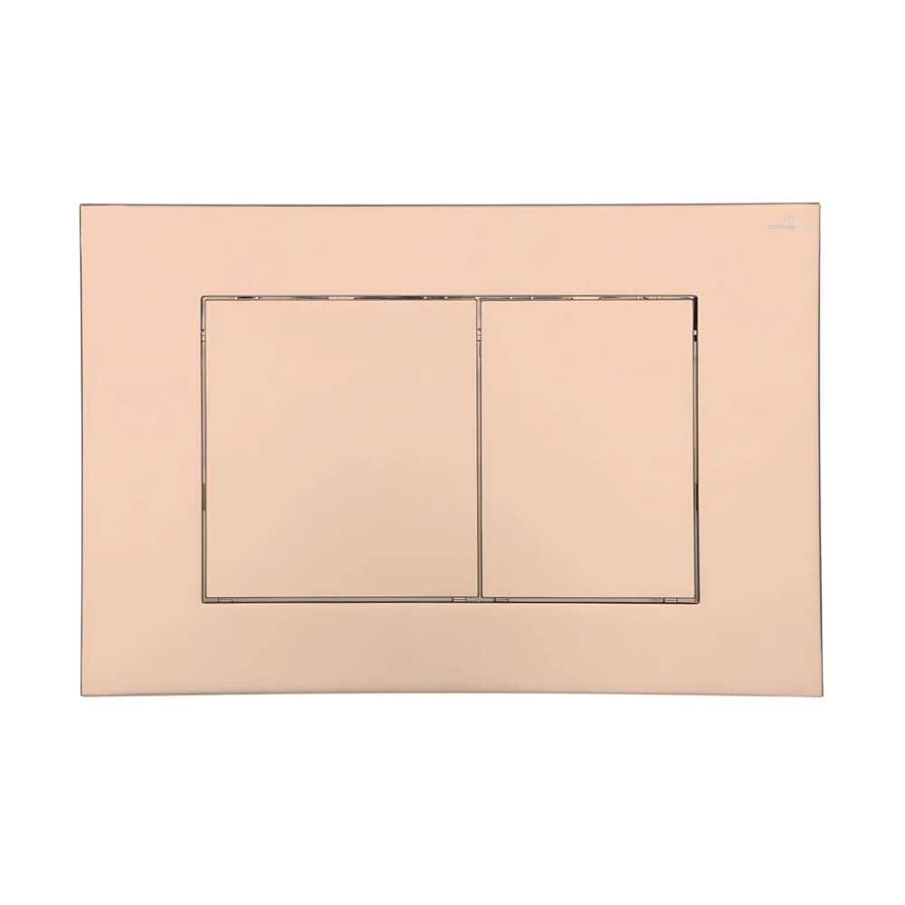 Square bedieningsplaat rose goud