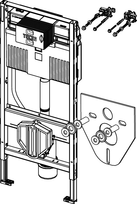 TECE inbouwreservoir 1120mm Uni