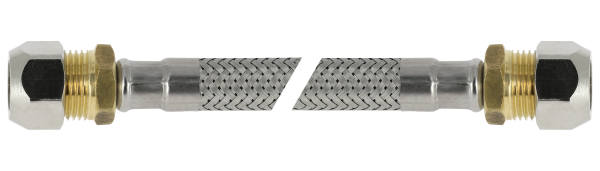 Flex slang 35cm 12mmx3/8" knel/bi