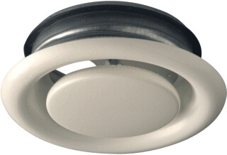 AE ventiel afvoer metaal 125mm wit
