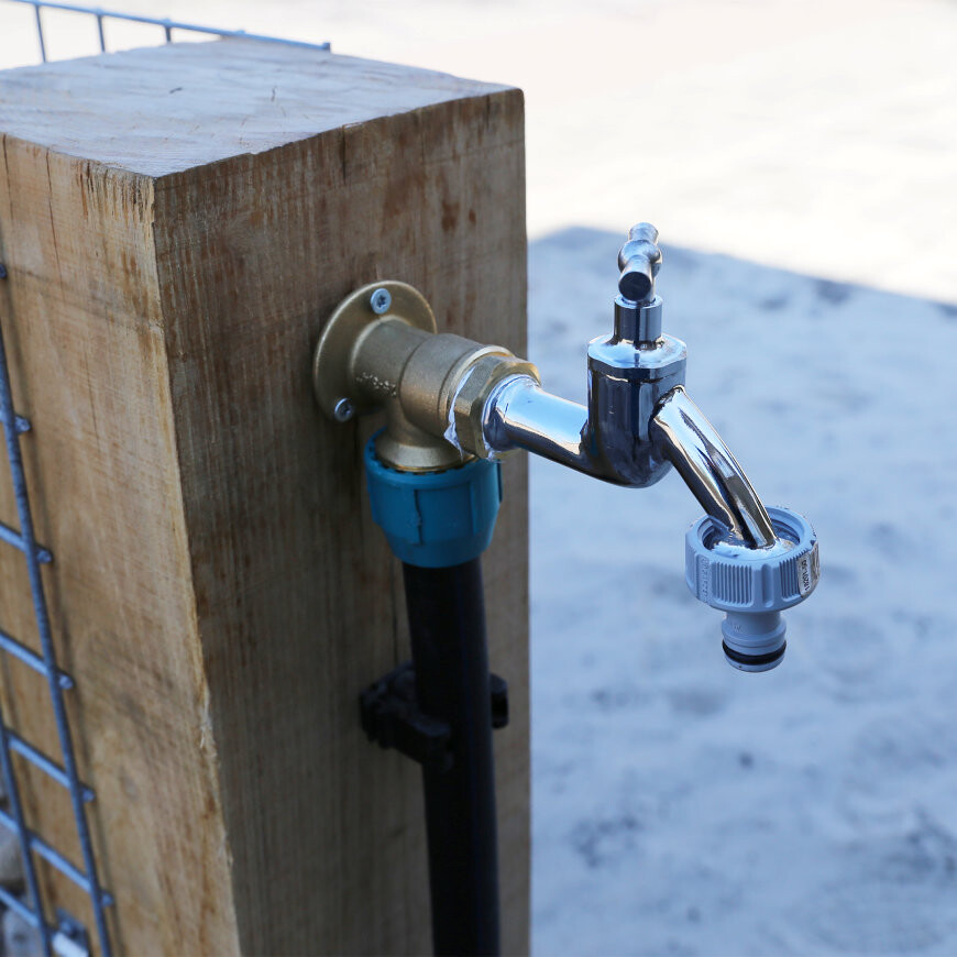 Unifit muurplaat messing 16mmx1/2